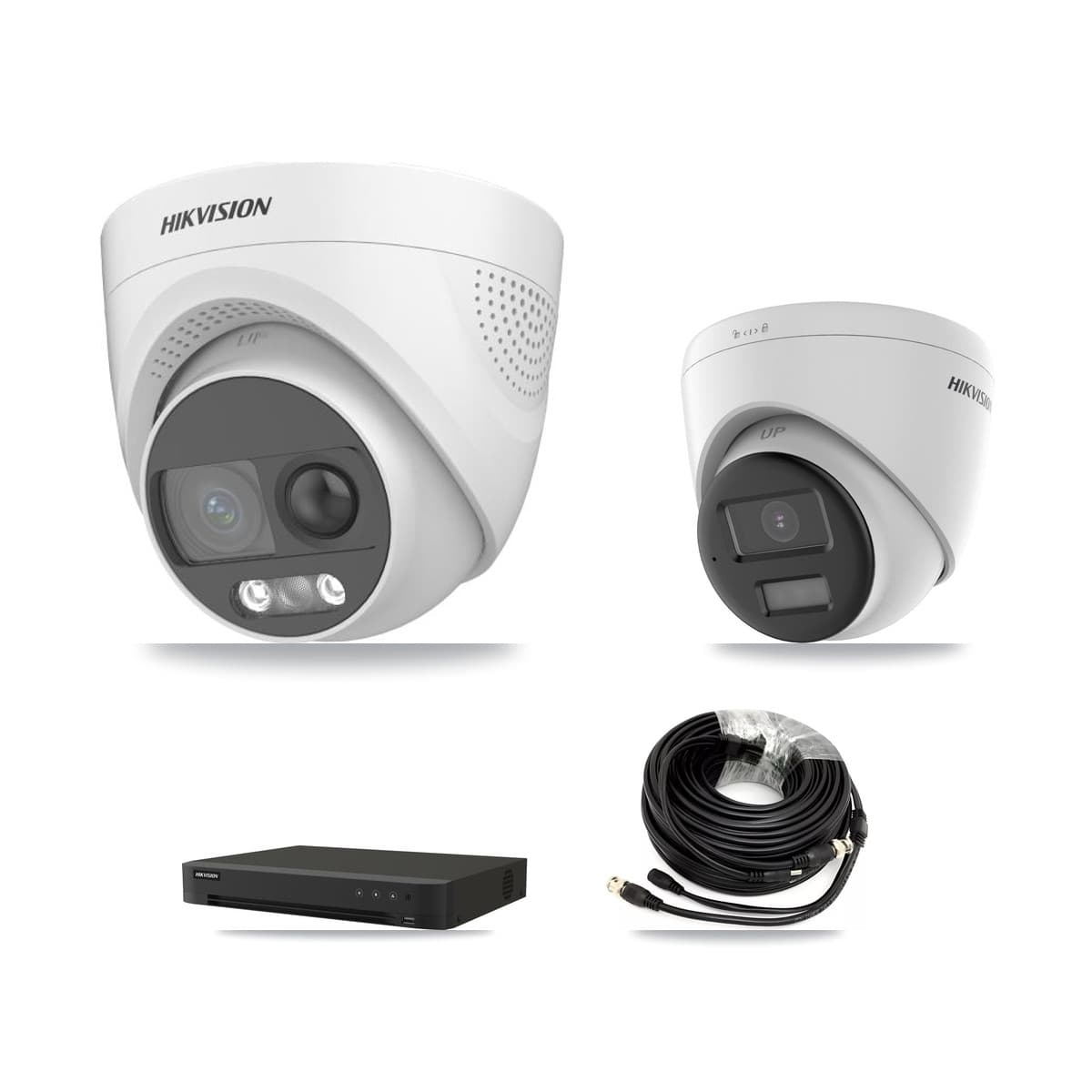 Hikvision 16-Channel 5MP CCTV Kit — 5 DS-2CE72KF3T + 1 DS-2CE78K0T Turret Cameras + 8TB Recording - Image 1