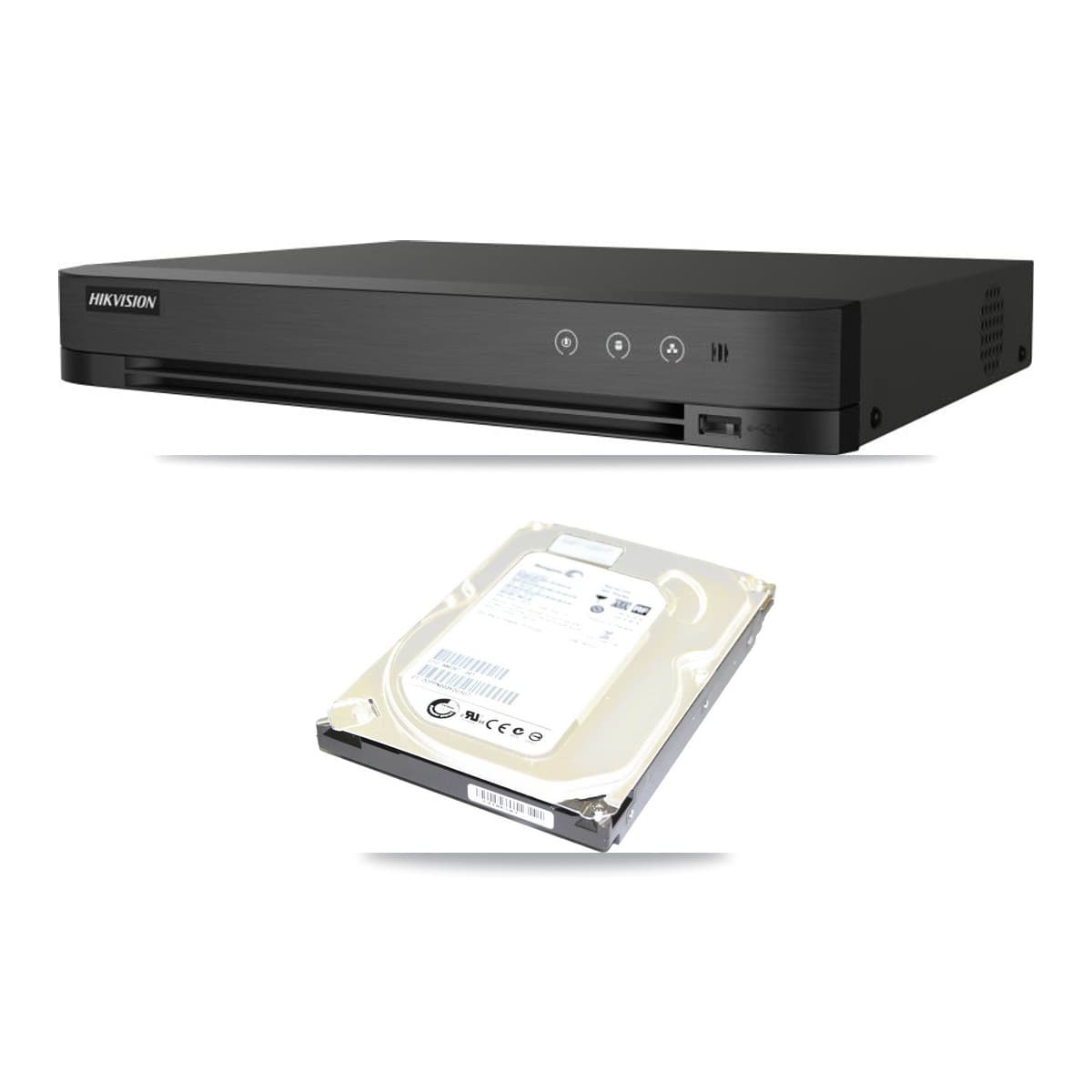 Hikvision IDS-7204HQHI-M1 4-channel 1U DVR with 500GB hard drive installed