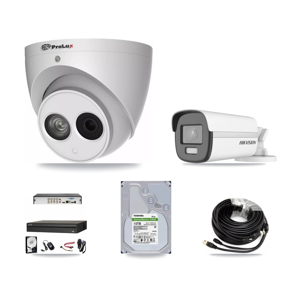 8-Channel 4MP – 4K CCTV Kit — 1 4K Bullet + 6 4MP Turret Cameras + 10TB Recording (XVR-3108AD Recorder) - Image 1