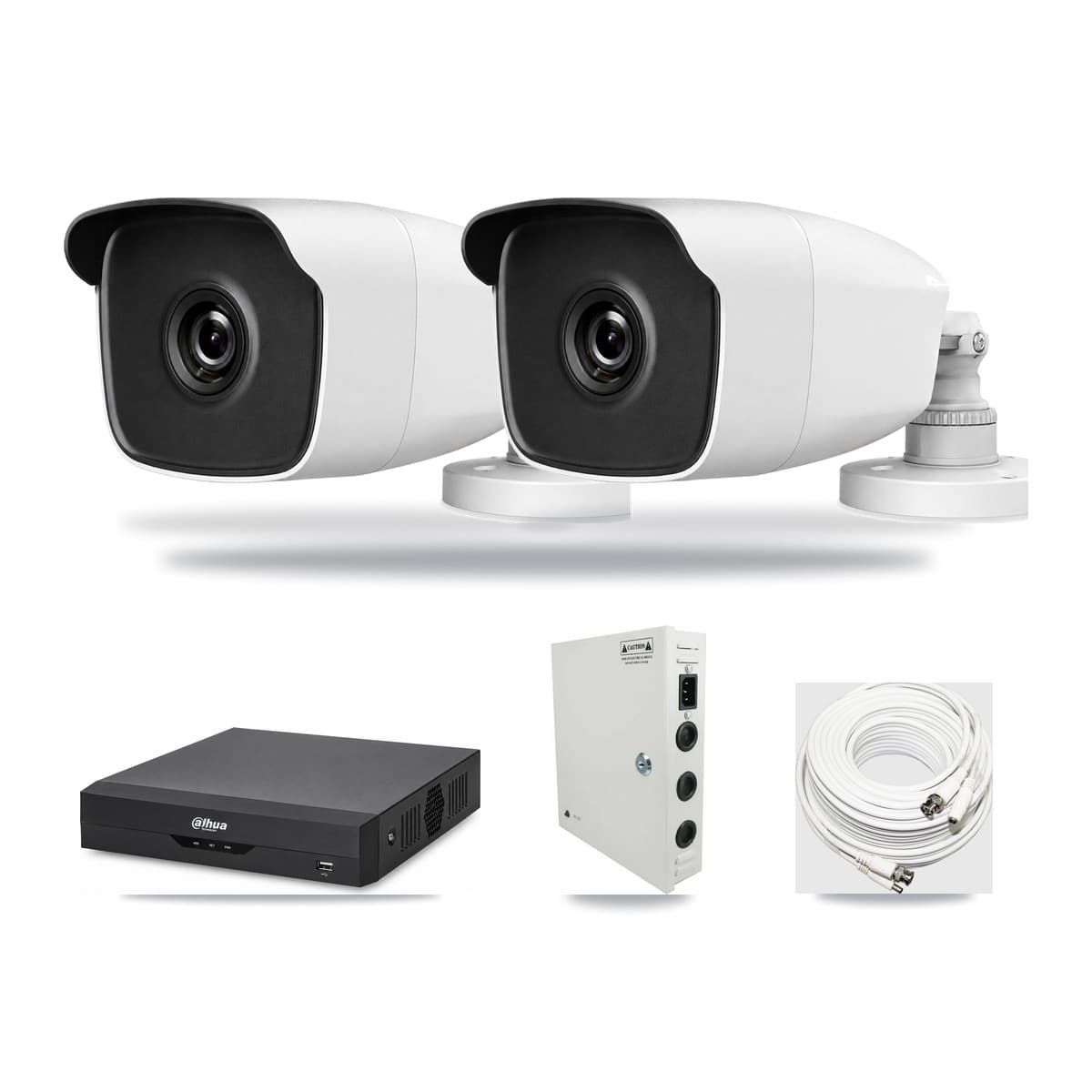 HiLook & Dahua 4-Channel 3MP CCTV Kit — 2 Bullet Cameras + 3TB Recording - Image 1