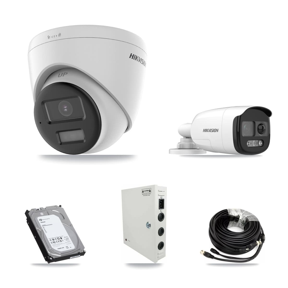 Hikvision 32-Channel 5MP – 4K CCTV Kit — 1 5MP Bullet + 15 4K Turret Cameras + 3× 6TB Recording