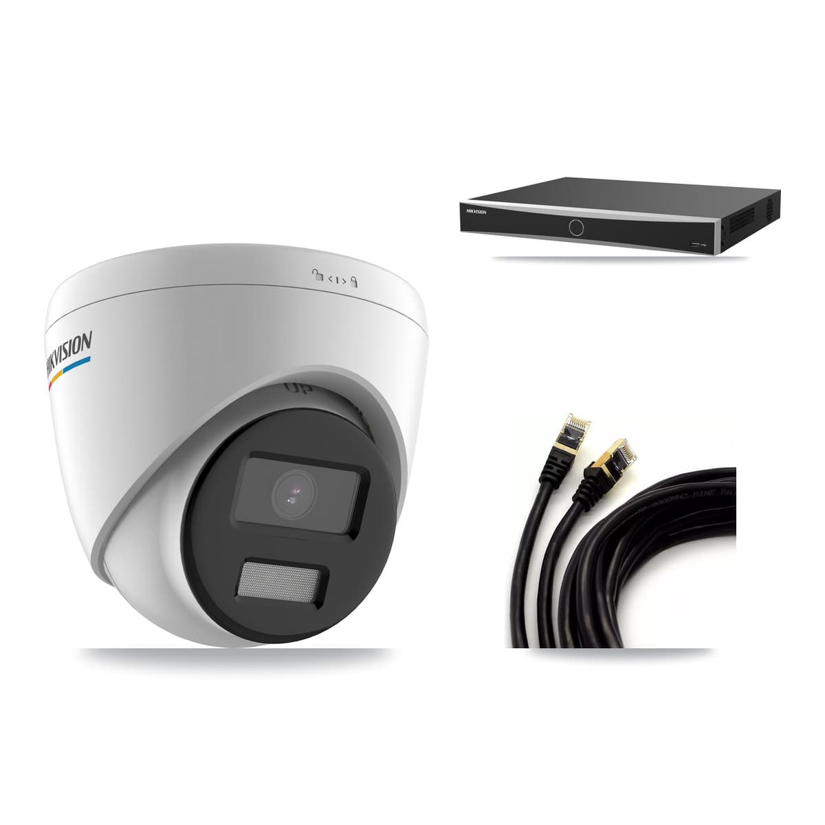 Hikvision 16-Channel 2MP CCTV Kit — 13 Turret Cameras + 8TB Recording (DS-7616NXI Recorder)