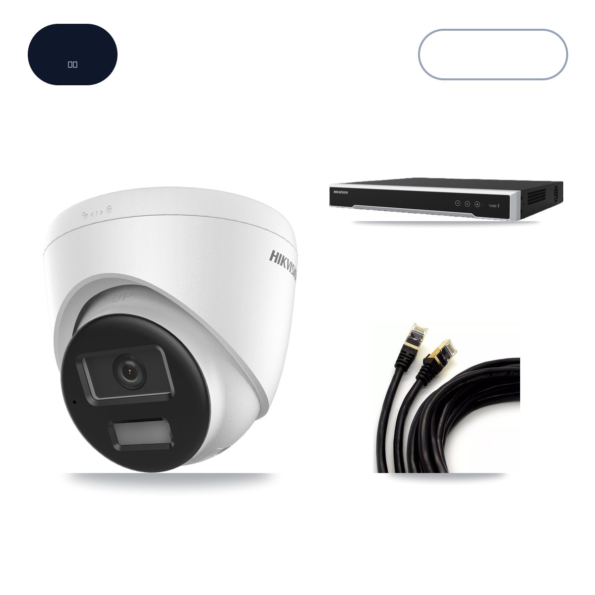 Hikvision DS-7608NI-M2/8P 8-Channel NVR CCTV Kit — 8× DS-2CD1383G2-LIU 4K Cameras + 6TB HDD