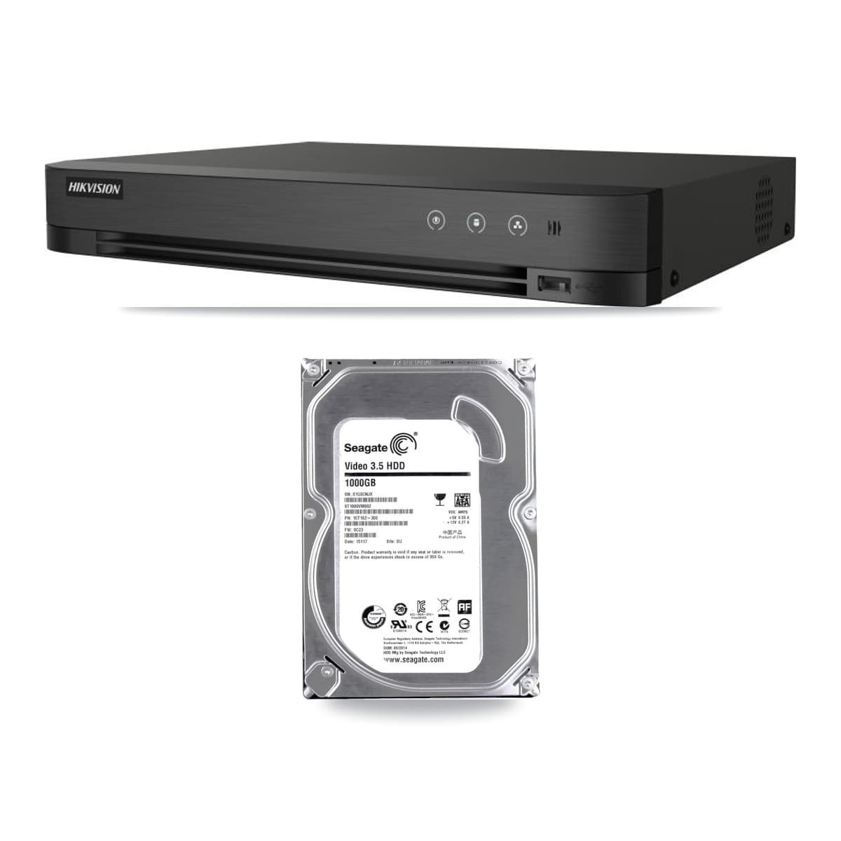 Hikvision IDS-7204HQHI 4-Channel DVR + 1TB Recording