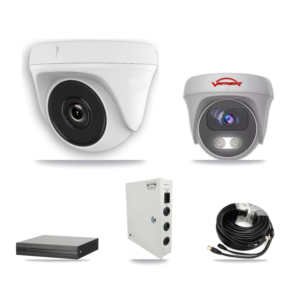 Viper 16-Channel 2MP – 5MP CCTV Kit — 9 2MP Dome + 1 5MP Cameras + 8TB Recording