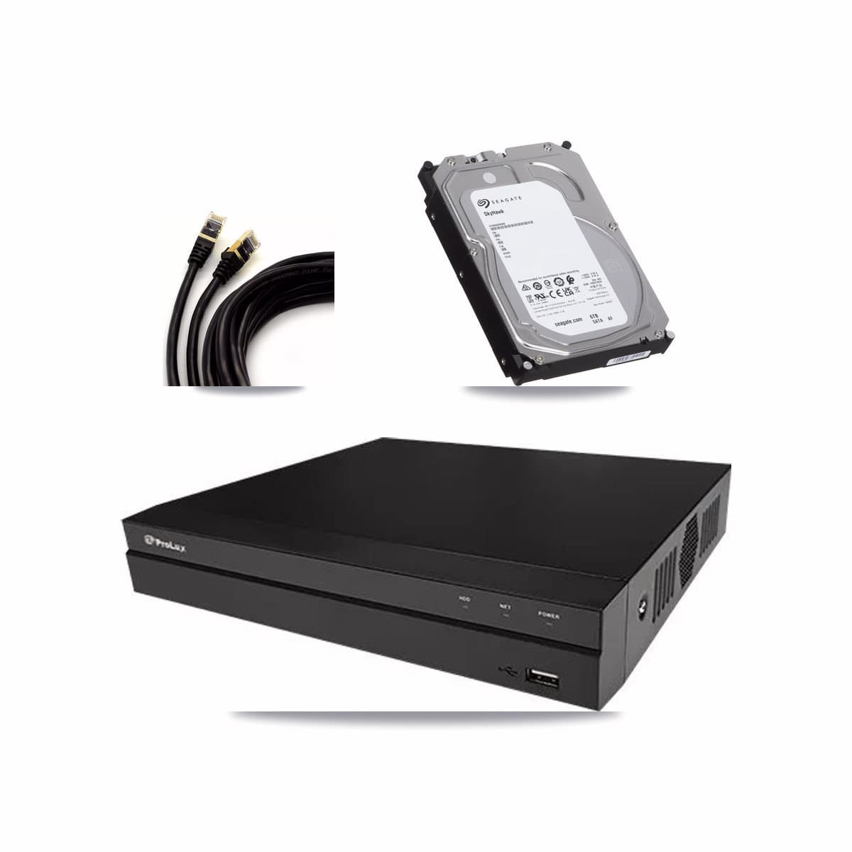 Prolux 8-channel CCTV kit: 4 cameras (4× 5MP Dome), 6TB hard drive