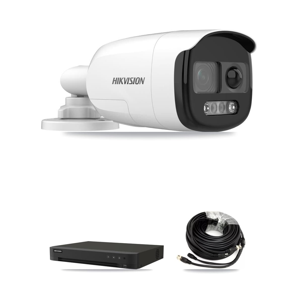Hikvision 16-Channel 5MP CCTV Kit — 3 DS-2CE12KF3T Bullet Cameras + 4TB Recording (IDS-7216HQHI Recorder)