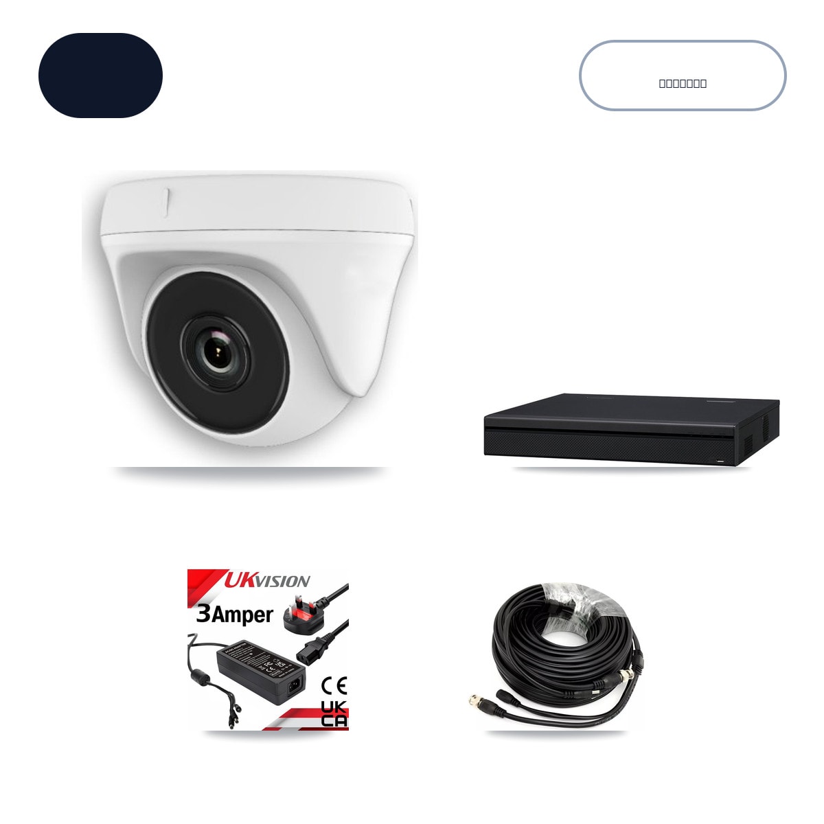 XVR-3108AD-4MP 8-Channel DVR CCTV Kit — 4× HDT-2MP-N20W-2.8MM 2MP Cameras + 1TB HDD