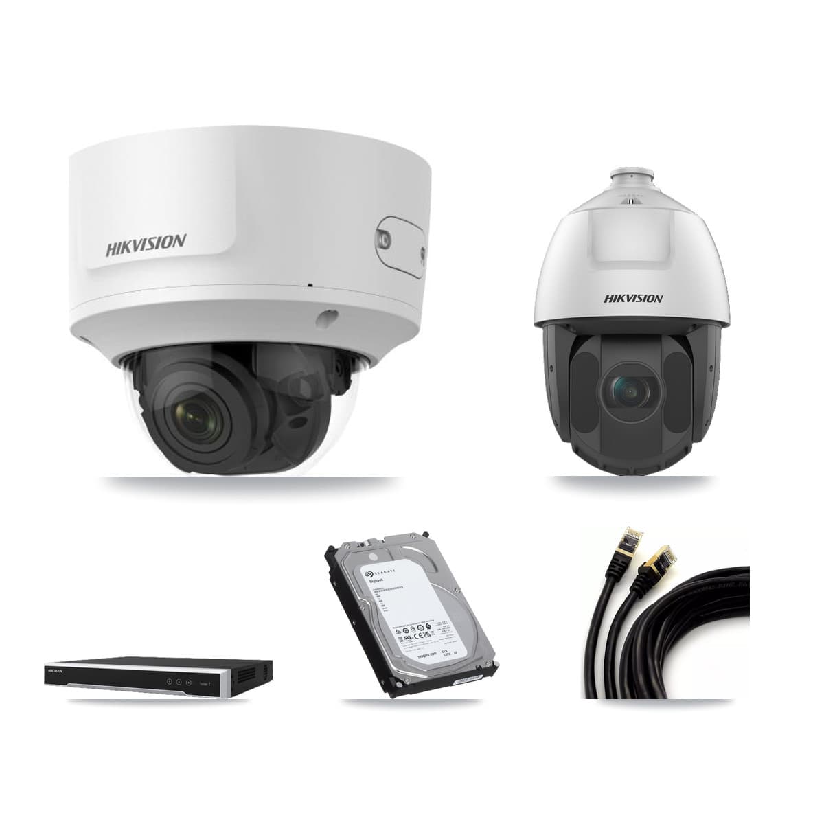 Hikvision 16-Channel 2MP CCTV Kit — 9 Dome + 4 PTZ Cameras + 6TB Recording - Image 1