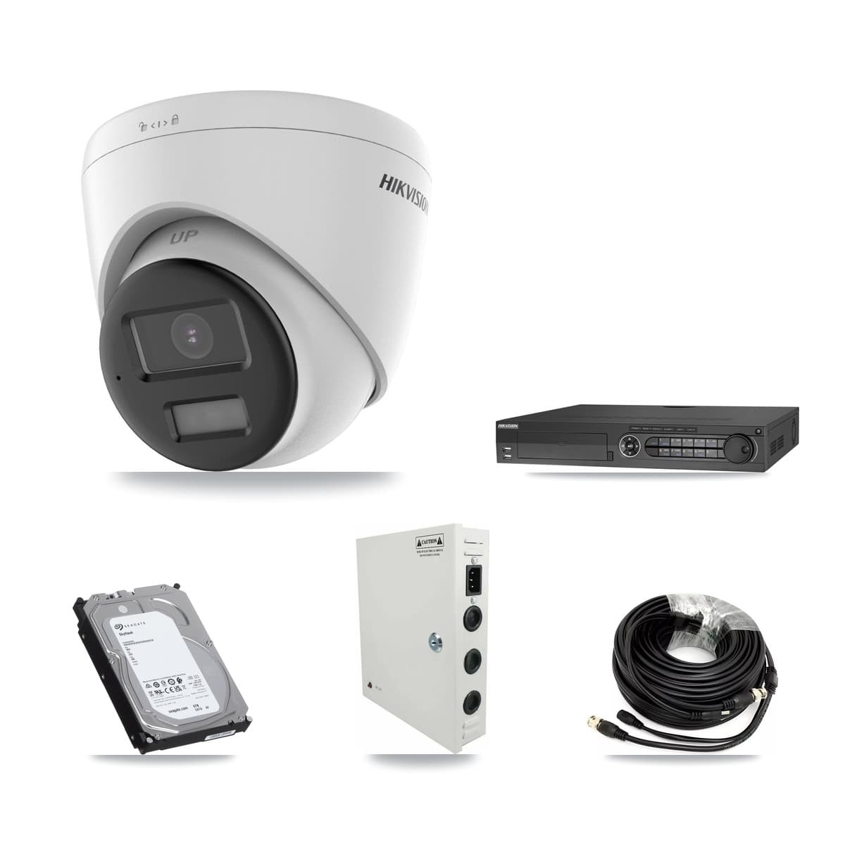 Hikvision 32-Channel 4K CCTV Kit — 29 Turret Cameras + 3× 6TB Recording