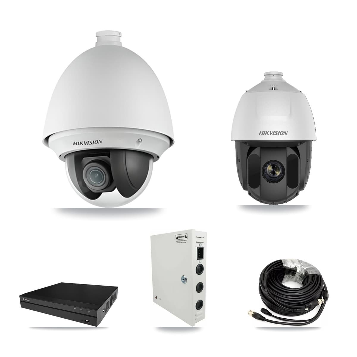 Hikvision & Prolux 8-Channel 2MP CCTV Kit — 3 DS-2AE4225T + 1 DS-2AE5225TI PTZ Cameras + 3TB Recording (PXD-5208AN Recorder)