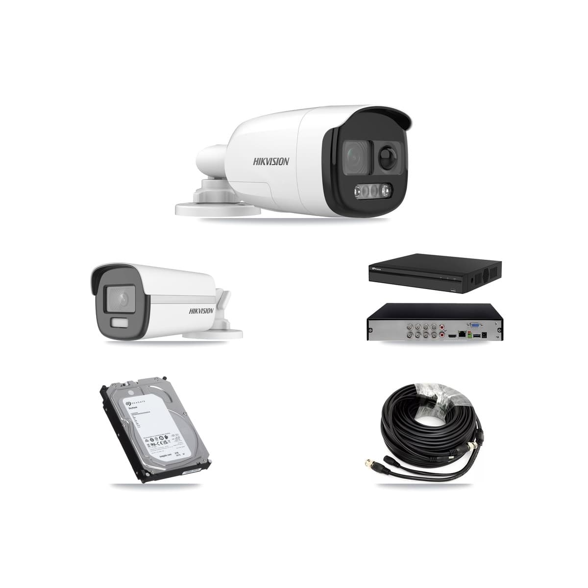 Hikvision & Prolux 8-Channel 5MP – 4K CCTV Kit — 4 5MP + 1 4K Bullet Cameras + 6TB Recording - Image 1