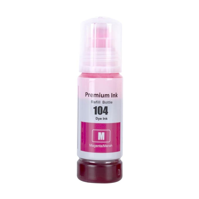 70ml Magenta Ink Bottle Replacement for Epson 104 - Compatible with EcoTank Printers