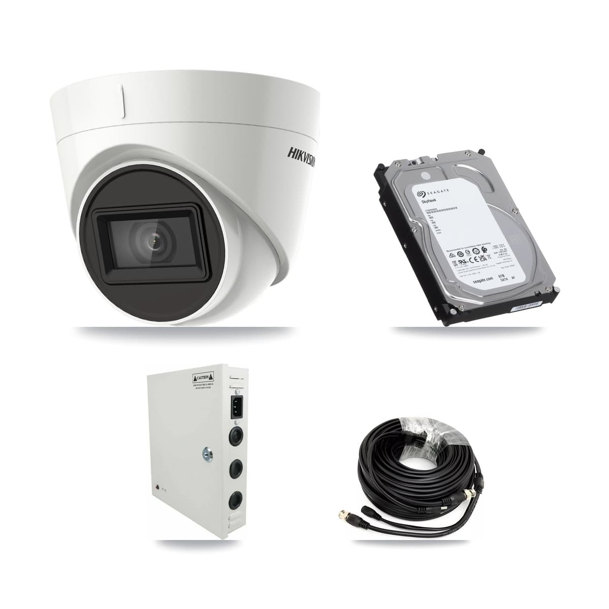 Hikvision 32-Channel 4K CCTV Kit — 15 DS-2CE78U1T Turret Cameras + 3× 6TB Recording