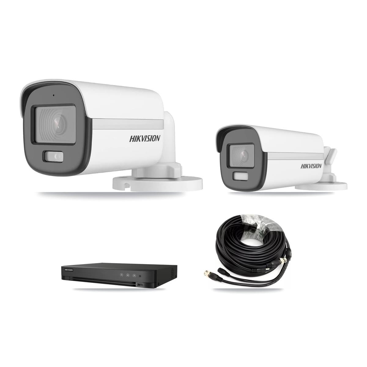 Hikvision 4-Channel 5MP – 4K CCTV Kit — 2 5MP + 2 4K Bullet Cameras + 8TB Recording (IDS-7204HUHI Recorder) - Image 1