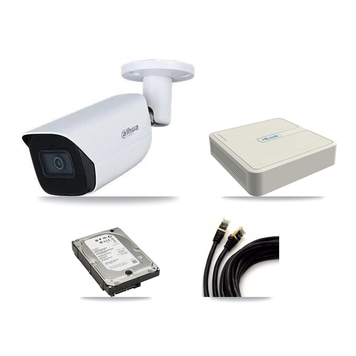 Dahua & HiLook 8-Channel 5MP CCTV Kit — 4 Bullet Cameras + 5TB Recording (NVR-108H-D Recorder) - Image 1