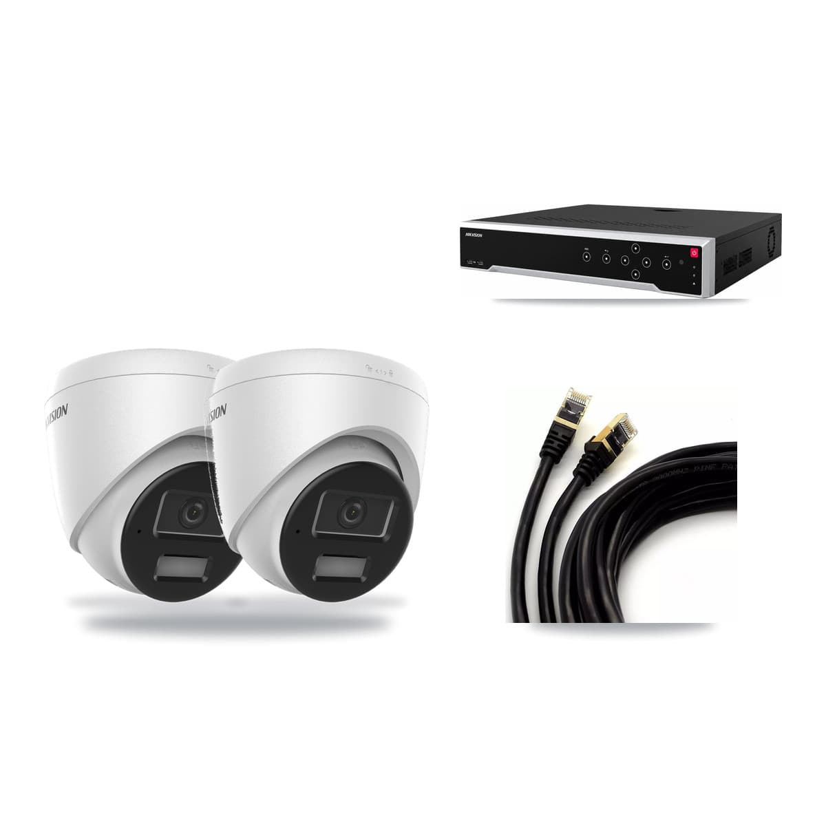 Hikvision 32-Channel 4MP CCTV Kit — 2 DS-2CD1343G2 Turret Cameras + 3TB Recording - Image 1