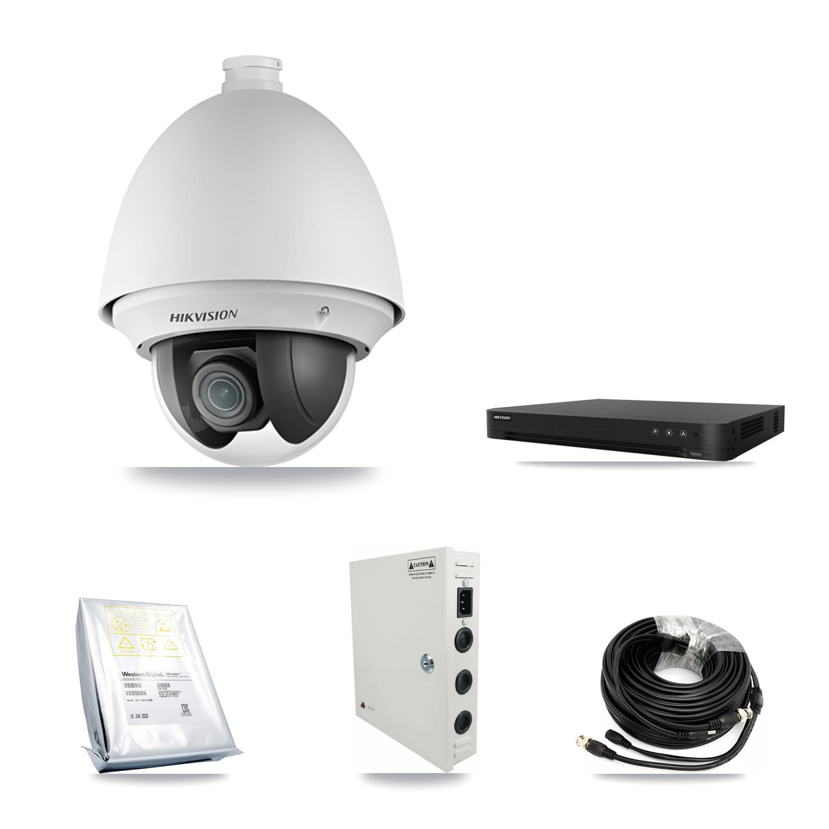 Hikvision 16-Channel 2MP CCTV Kit — 13 DS-2AE4225T PTZ Cameras + 8TB Recording (DS-7216HGHI Recorder) - Image 1