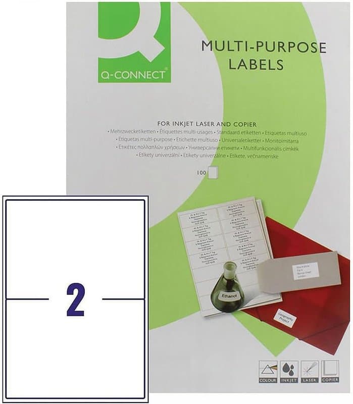Q-connect A4 199.6x143.5mm-2-Per-Sheet