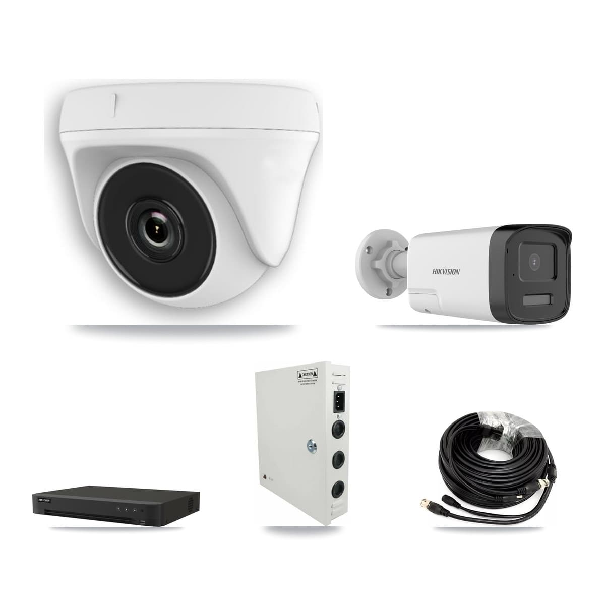 Hikvision 16-Channel 2MP – 5MP CCTV Kit — 3 5MP Bullet + 6 2MP Dome Cameras + 8TB Recording - Image 1