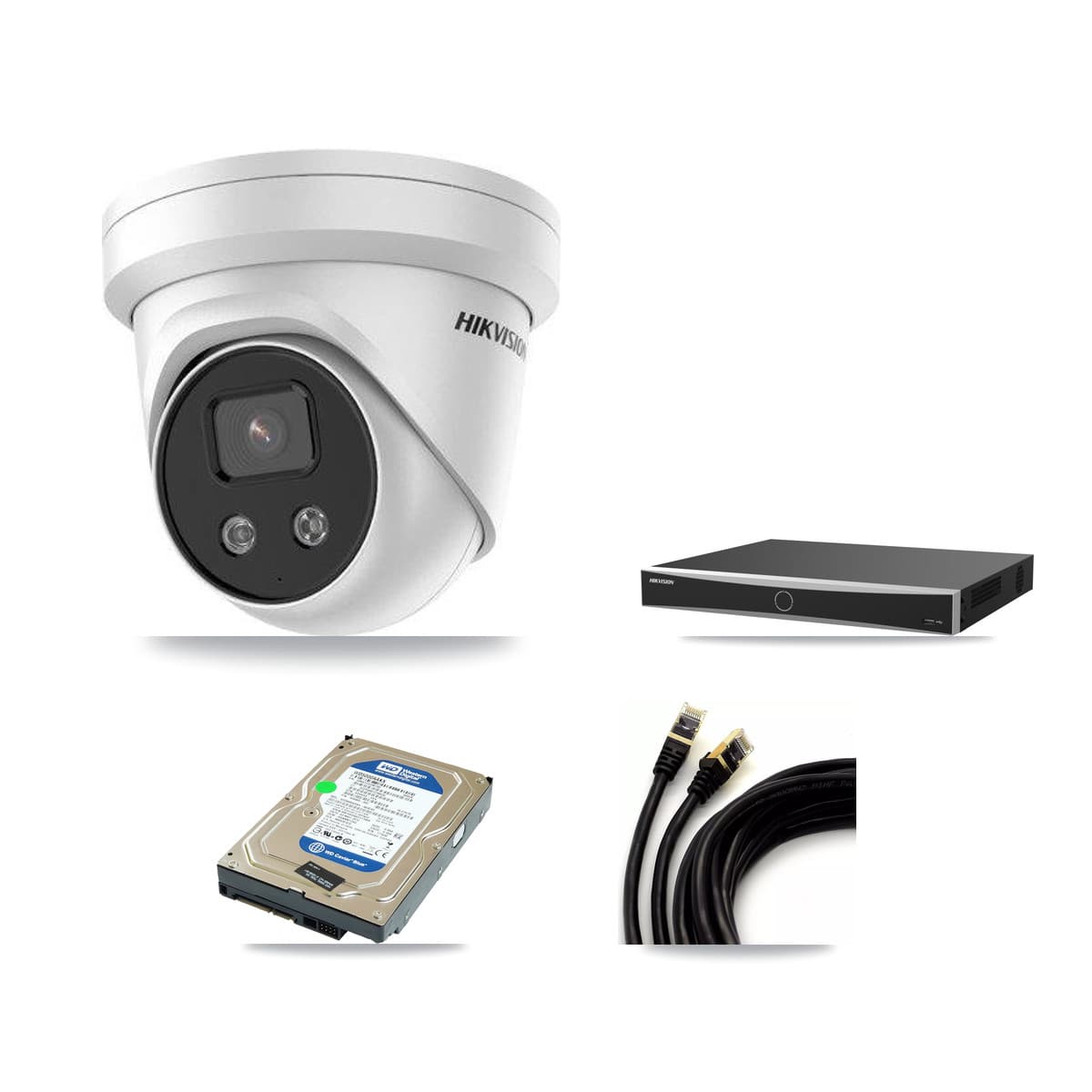Hikvision 16-Channel 5MP CCTV Kit — 1 Turret Camera + 500GB Recording - Image 1