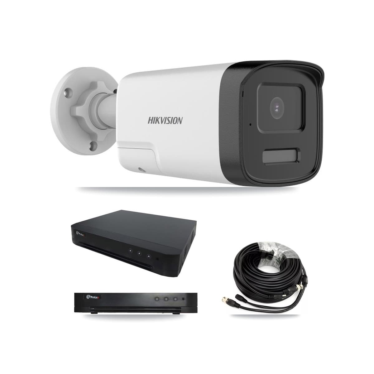 Hikvision & Prolux 16-Channel 5MP CCTV Kit — 6 DS-2CE17K0T Bullet Cameras + 8TB Recording