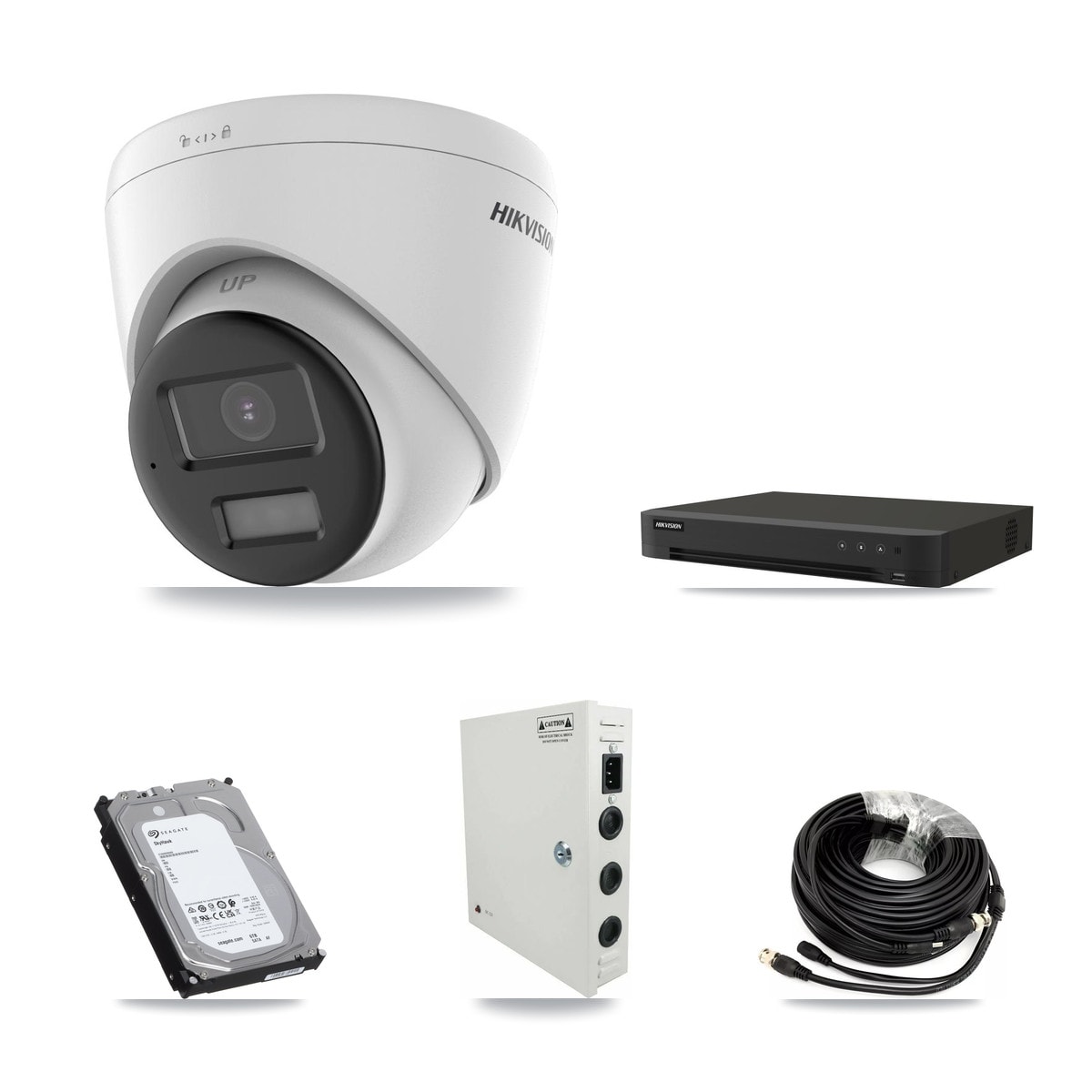 Hikvision IDS-7216HQHI-M1/XT 16-Channel DVR CCTV Kit — 14× DS-2CE78K0T-LPTS 5MP Cameras + 6TB HDD - Image 1