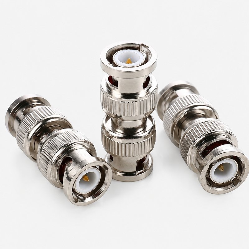 BNC Male to Male Coupler Adapter for CCTV Coaxial Cable Joiner