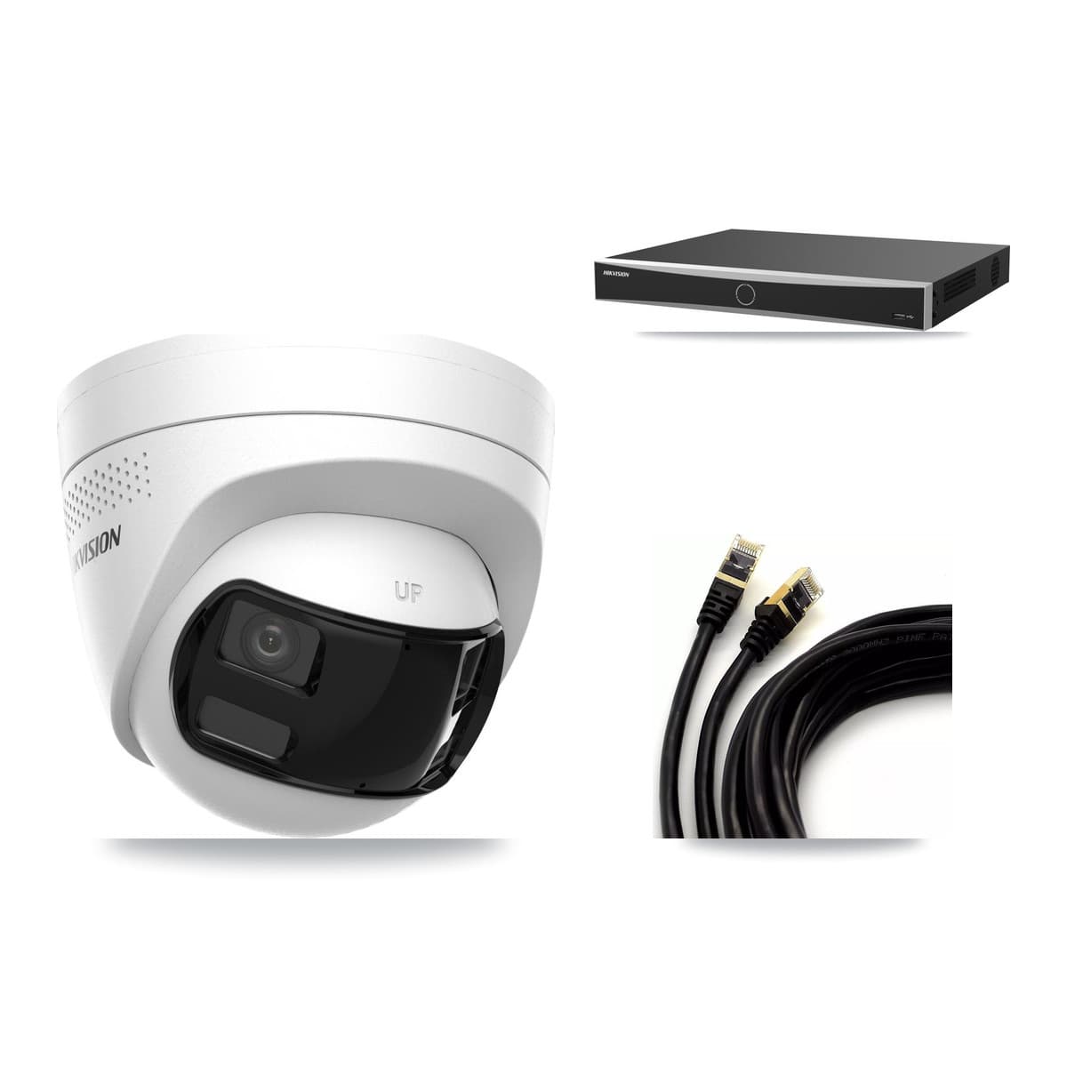 Hikvision 16-Channel 4K CCTV Kit — 1 DS-2CD1383G2P Turret Camera + 3TB Recording