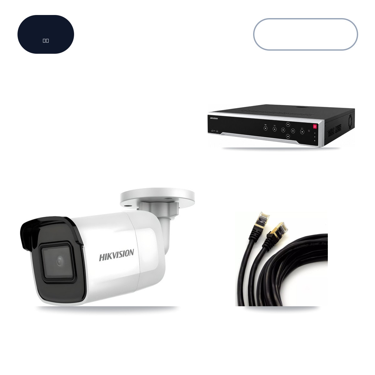 Hikvision DS-7732NI-M4/24P 32-Channel NVR CCTV Kit — 4× DS-2CD2085G1-I 4K Cameras + 14TB HDD
