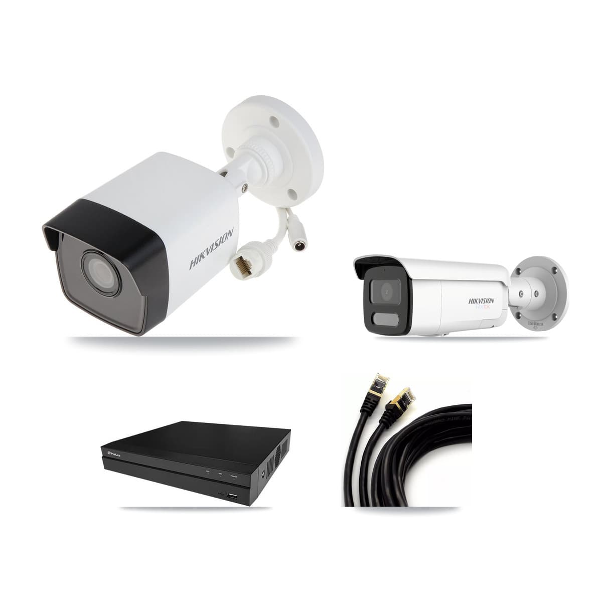 Hikvision & Prolux 8-Channel 5MP – 4K CCTV Kit — 2 5MP + 2 4K Bullet Cameras + 8TB Recording