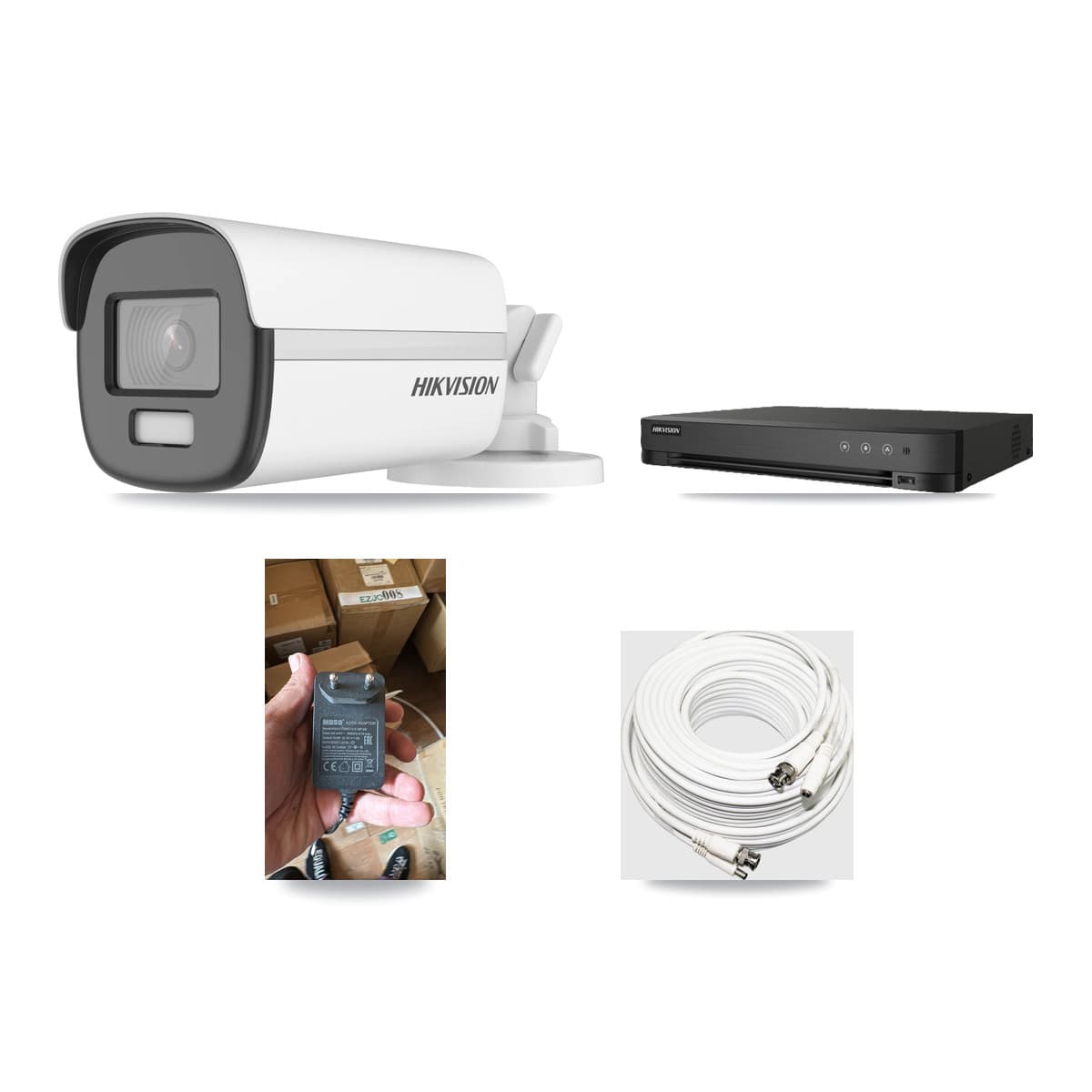 Hikvision 8-channel CCTV kit: 1 camera (1× 4K Bullet), 3TB hard drive