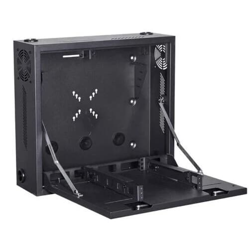 Lock Box Wall Mount Enclosure 27×21×5cm Black