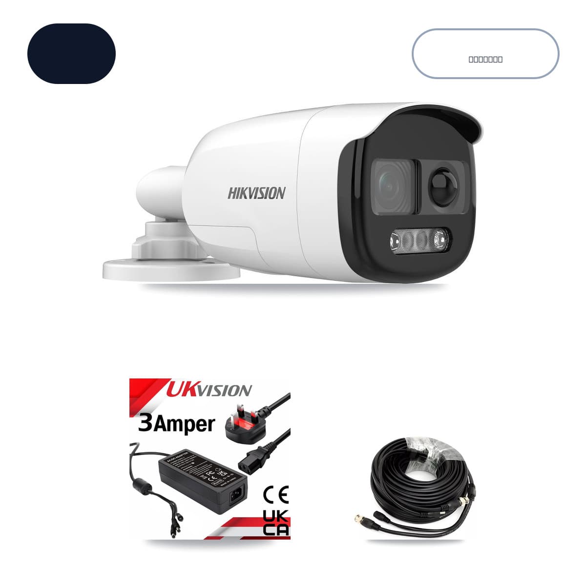 Hikvision iDS-7332HUHI-M4/S 32-Channel DVR CCTV Kit — 3× DS-2CE12KF3T-PIRXO 5MP Cameras + 6TB HDD