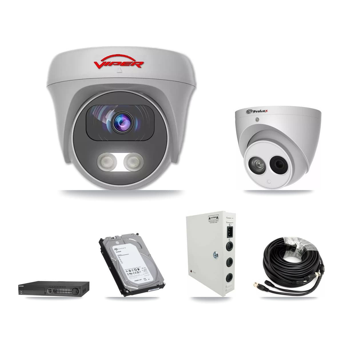 32-Channel 4MP – 5MP CCTV Kit — 5 4MP Turret + 11 5MP Cameras + 3× 6TB Recording - Image 1