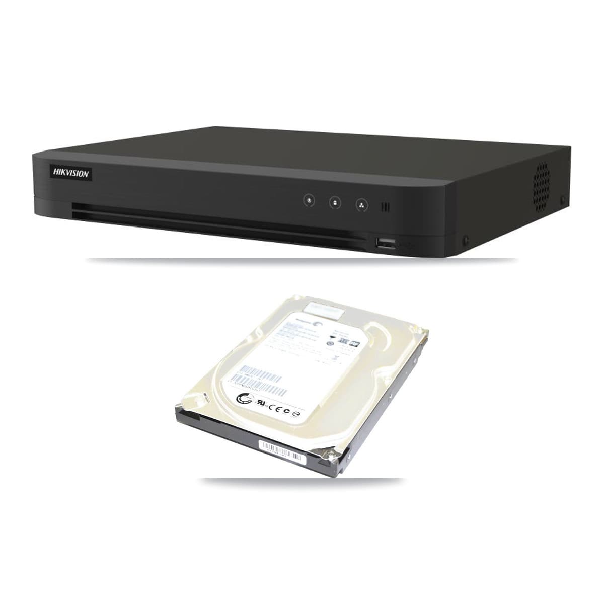Hikvision IDS-7208HUHI-M1/XT 8-channel DVR bundled with 500GB hard drive