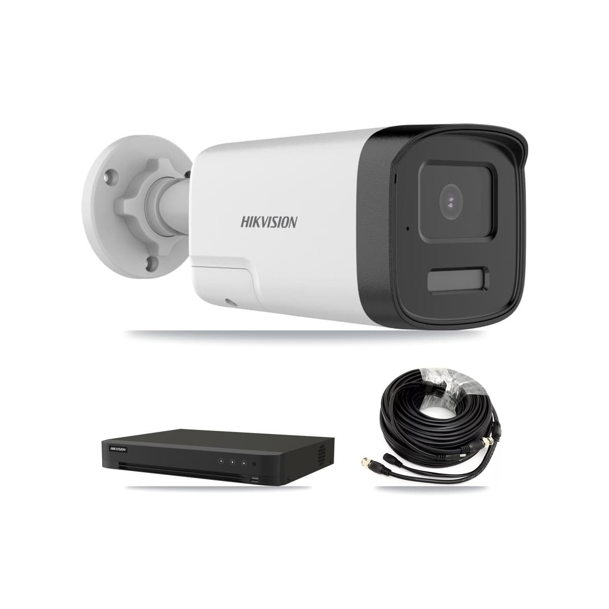 Hikvision 16-Channel 5MP CCTV Kit — 2 DS-2CE17K0T Bullet Cameras + 3TB Recording (IDS-7216HQHI Recorder)