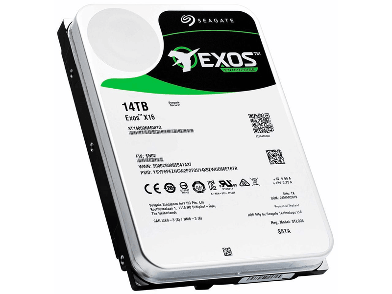 Seagate Exos X16 ST14000NM001G 14TB 3.5" SATA Enterprise HDD 7200RPM