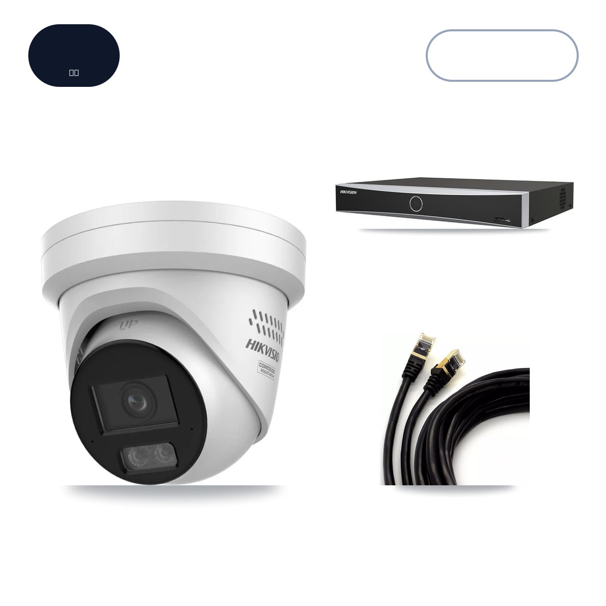 Hikvision DS-7604NXI-K1/4P 4-Channel NVR CCTV Kit — 4× DS-2CD2347G3-LIS2UY/SL 4MP Cameras + 6TB HDD - Image 1