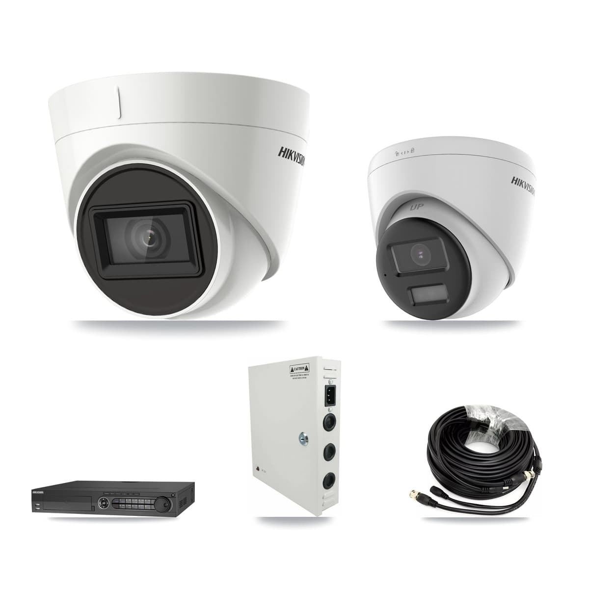 Hikvision 32-Channel 4K CCTV Kit — 1 DS-2CE78U0T + 11 DS-2CE78U1T Turret Cameras + 4× 8TB Recording