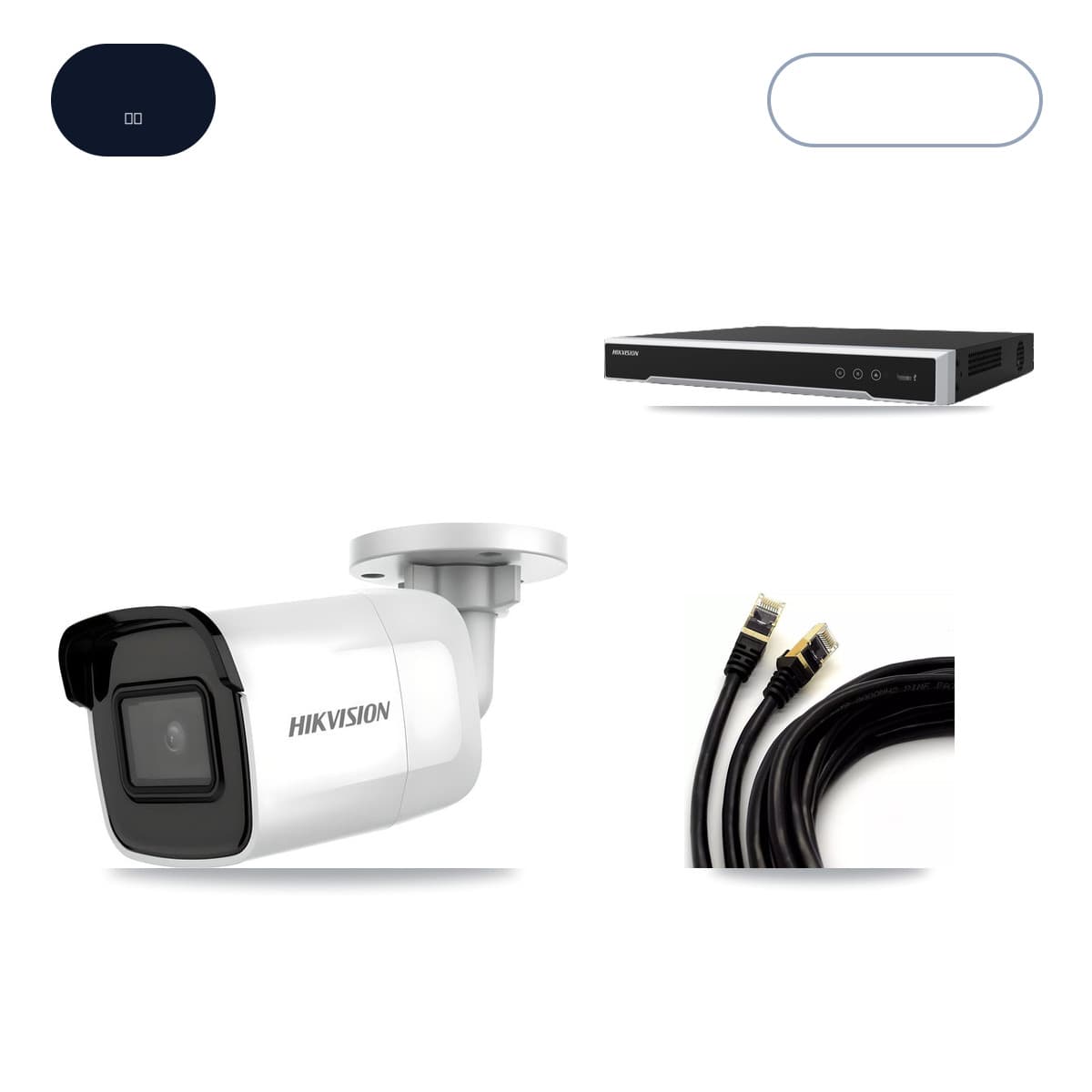 Hikvision DS-7616NI-M2/16P 16-Channel NVR CCTV Kit — 4× DS-2CD2085G1-I 4K Cameras + 6TB HDD - Image 1