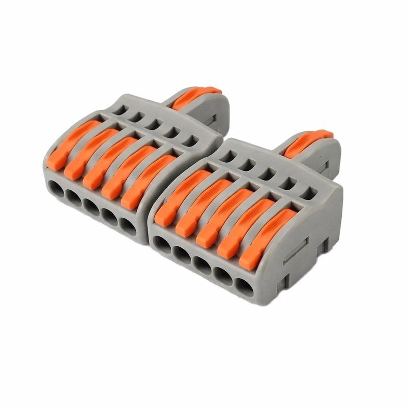 SPL-2-10 Lever Wire Connector 2 In 10 Out Compact Splicing Terminal