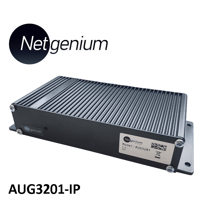 Netgenium AUG3201-IP audio gateway interface unit, front view