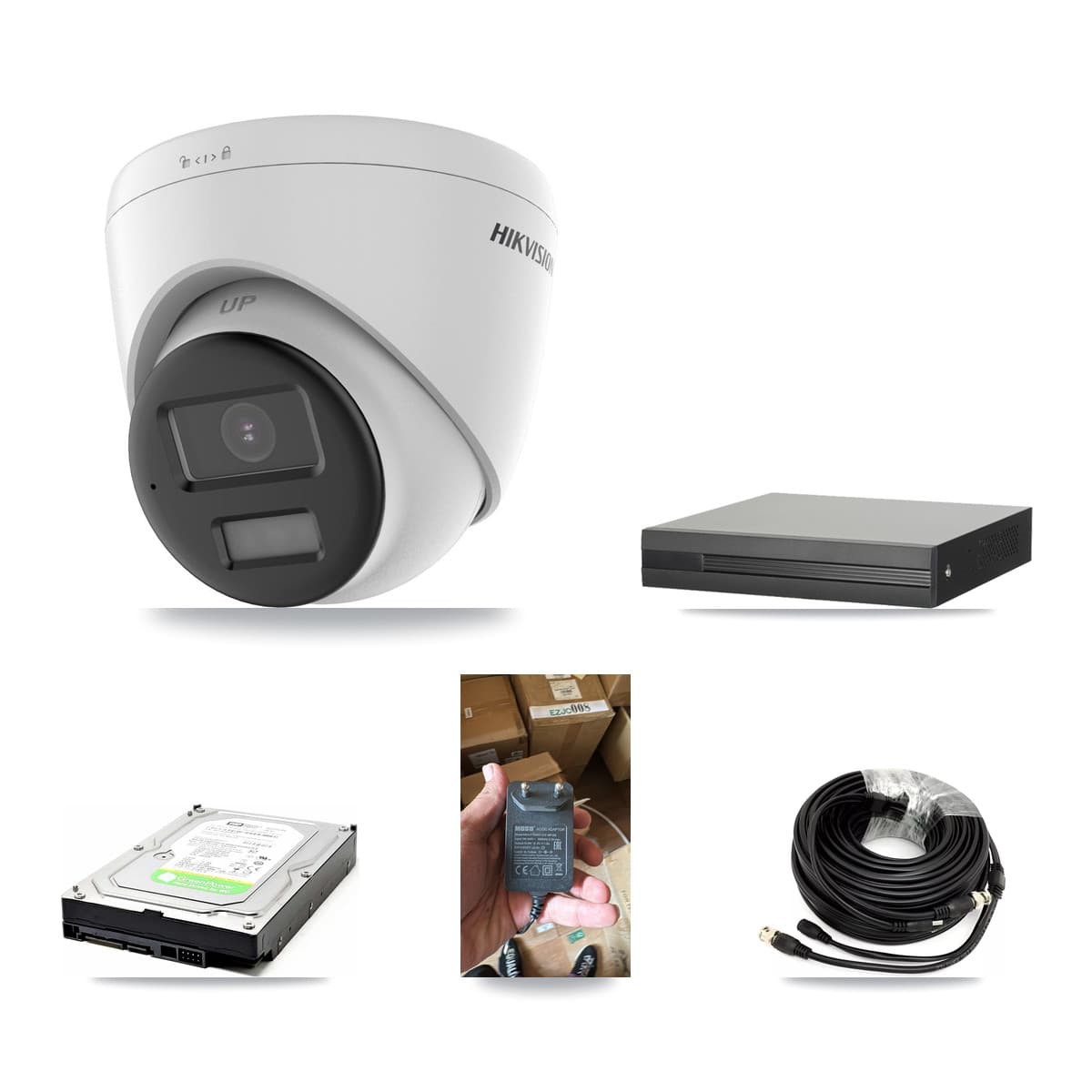 Hikvision 16-Channel 5MP CCTV Kit — 1 DS-2CE78K0T-LPTS Turret Camera + 1TB Recording (XVR-3116HS-5MP-LITE Recorder)