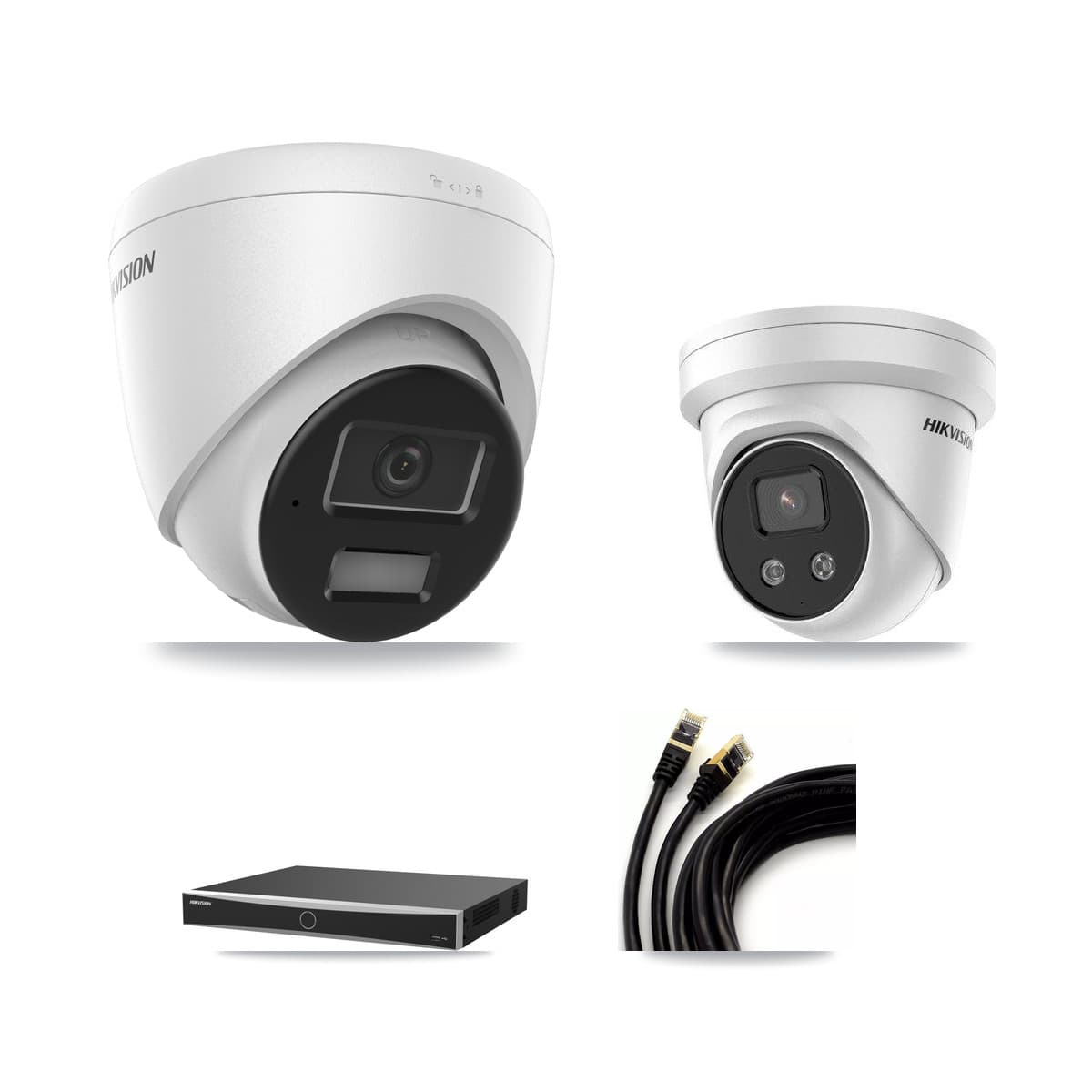 Hikvision 16-Channel 4MP – 5MP CCTV Kit — 1 4MP + 1 5MP Turret Cameras + 3TB Recording (DS-7616NXI Recorder) - Image 1
