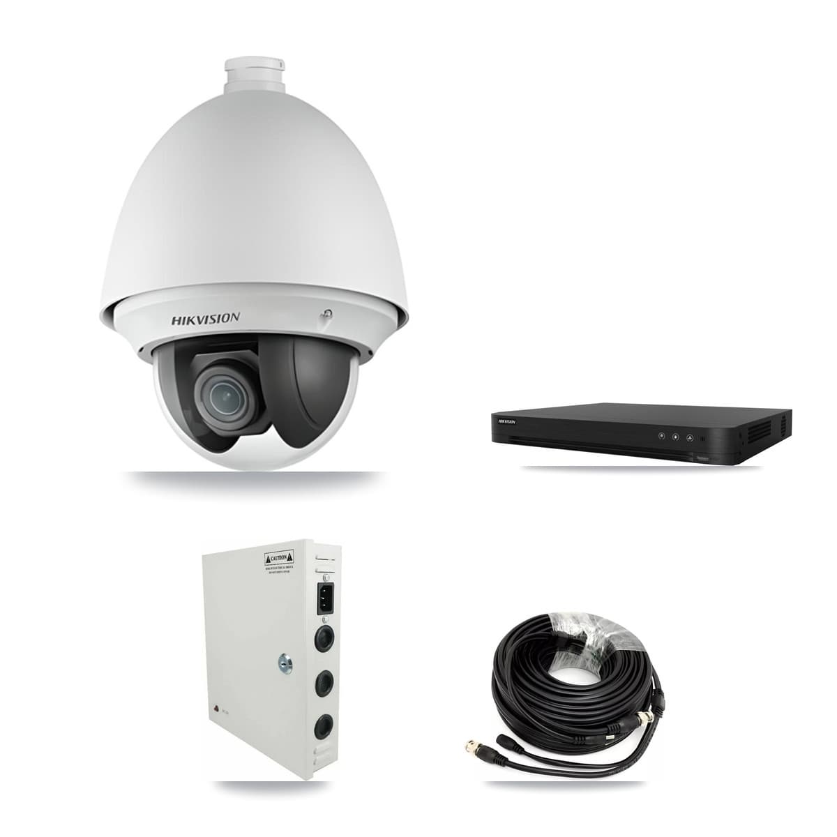 Hikvision 16-Channel 2MP CCTV Kit — 5 PTZ Cameras + 3TB Recording (DS-7216HGHI Recorder)