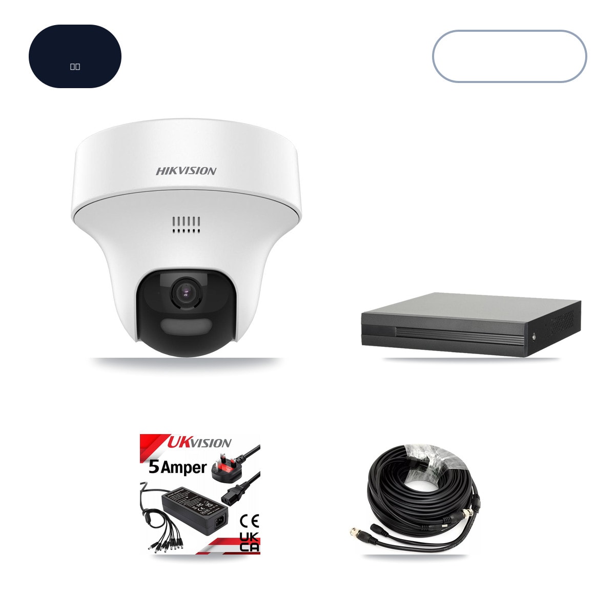 XVR-3108HS-5MP-LITE 8-Channel DVR CCTV Kit — 6× Hikvision DS-2CE70K0T-PTLTS 5MP Cameras + 6TB HDD