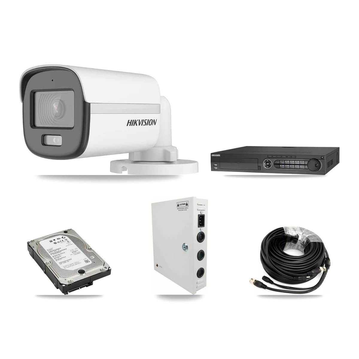 Hikvision 32-Channel 5MP CCTV Kit — 11 Bullet Cameras + 3× 5TB Recording (DS-7332HQHI Recorder) - Image 1