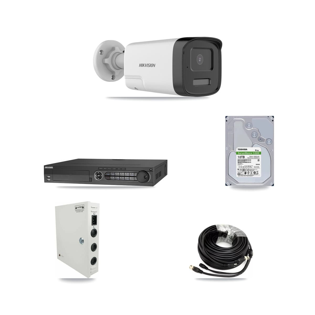 Hikvision 32-Channel 5MP CCTV Kit — 21 DS-2CE17K0T Bullet Cameras + 3× 10TB Recording (DS-7332HQHI Recorder)