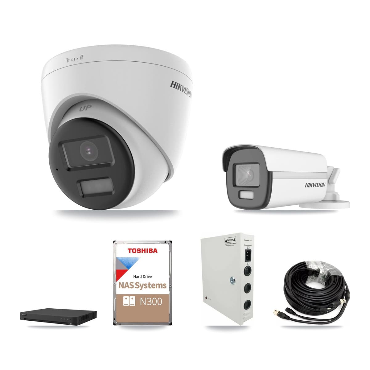 Hikvision 16-Channel 4K CCTV Kit — 1 Bullet + 10 Turret Cameras + 18TB Recording - Image 1